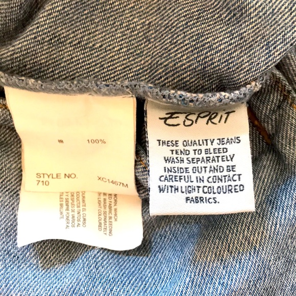 Esprit Jean Jacket with light gray hood & sleeves, Size: 8 - Picture 5 of 5